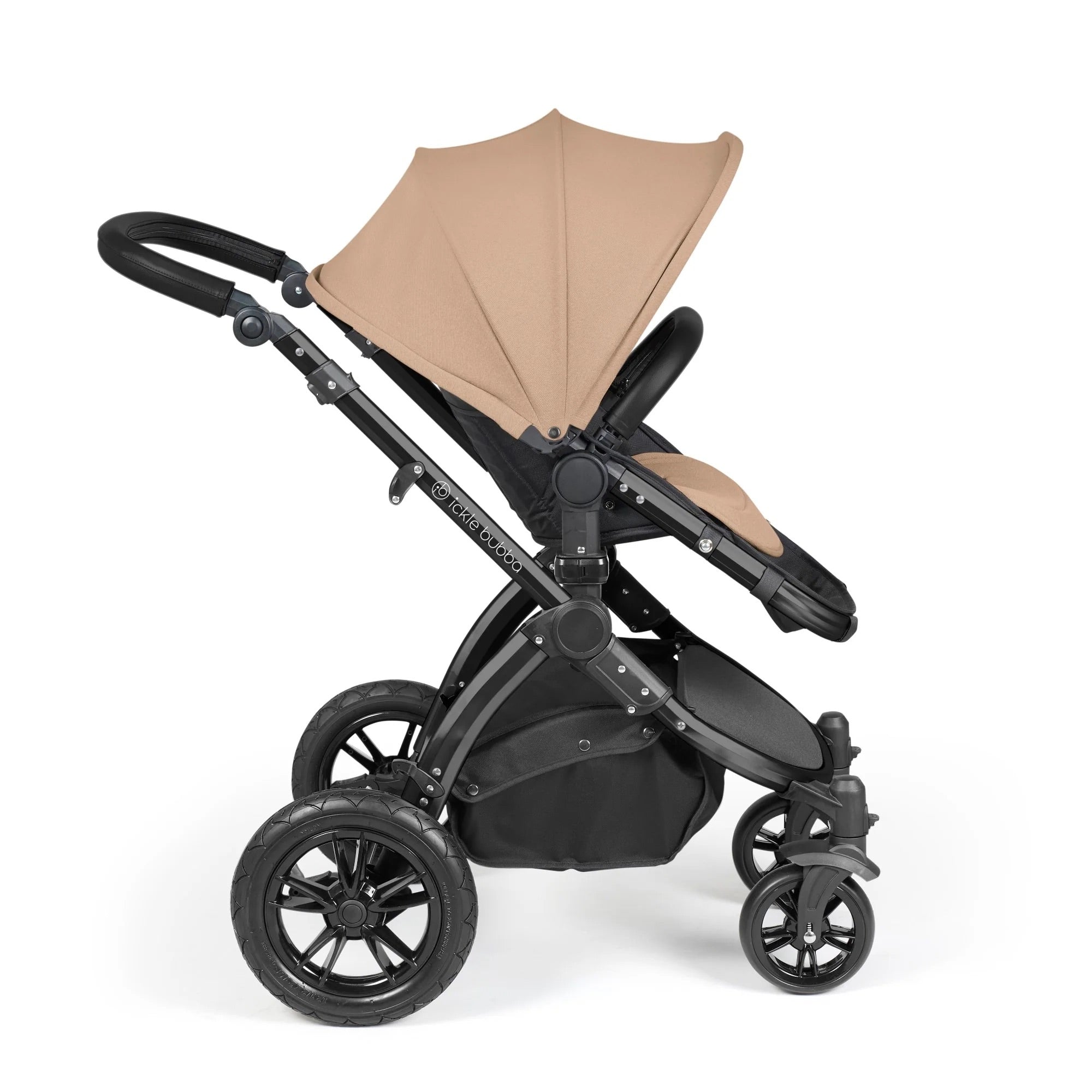 Ickle Bubba Stomp Luxe 2 in 1 Pushchair - Black / Desert / Black - For Your Little One