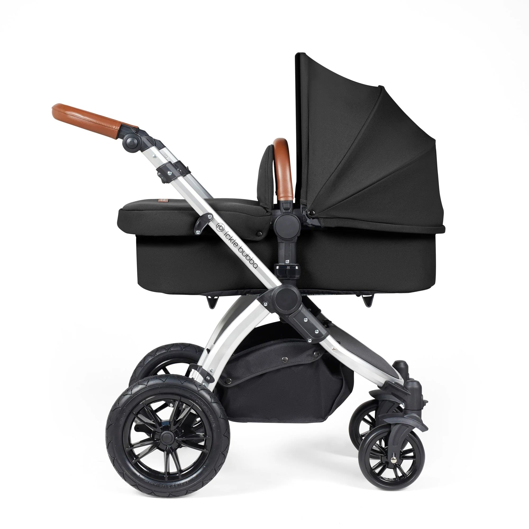 Ickle Bubba Stomp Luxe 2 in 1 Pushchair - Silver / Midnight / Tan - For Your Little One