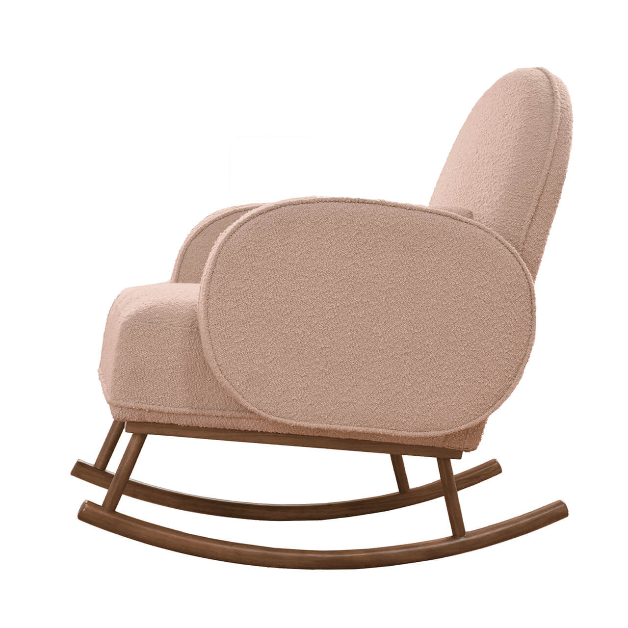 Tutti Bambini Micah Rocking Chair & Footstool- Boucle Blush - For Your Little One