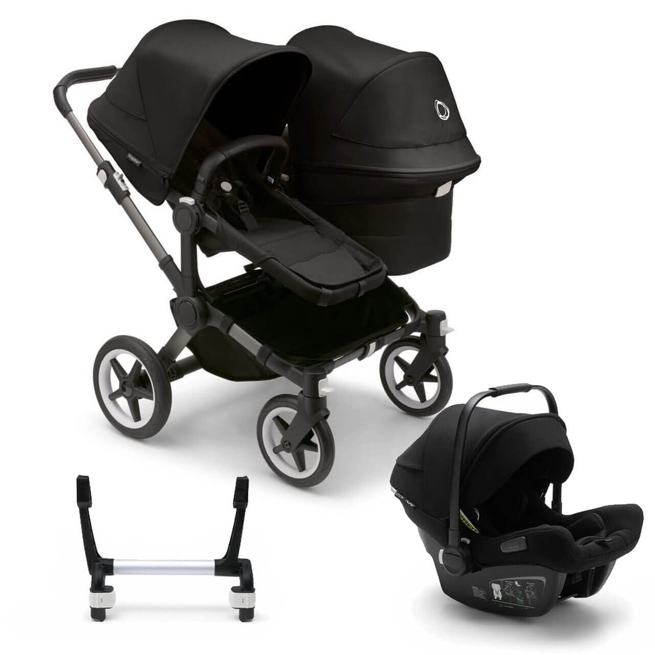 Bugaboo Donkey 5 Duo Travel System on Graphite/Black Chassis + Turtle Air - Choose Your Colour - For Your Little One
