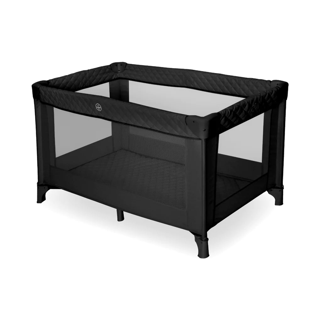 My Babiie Black Quilted Travel Cot - For Your Little One