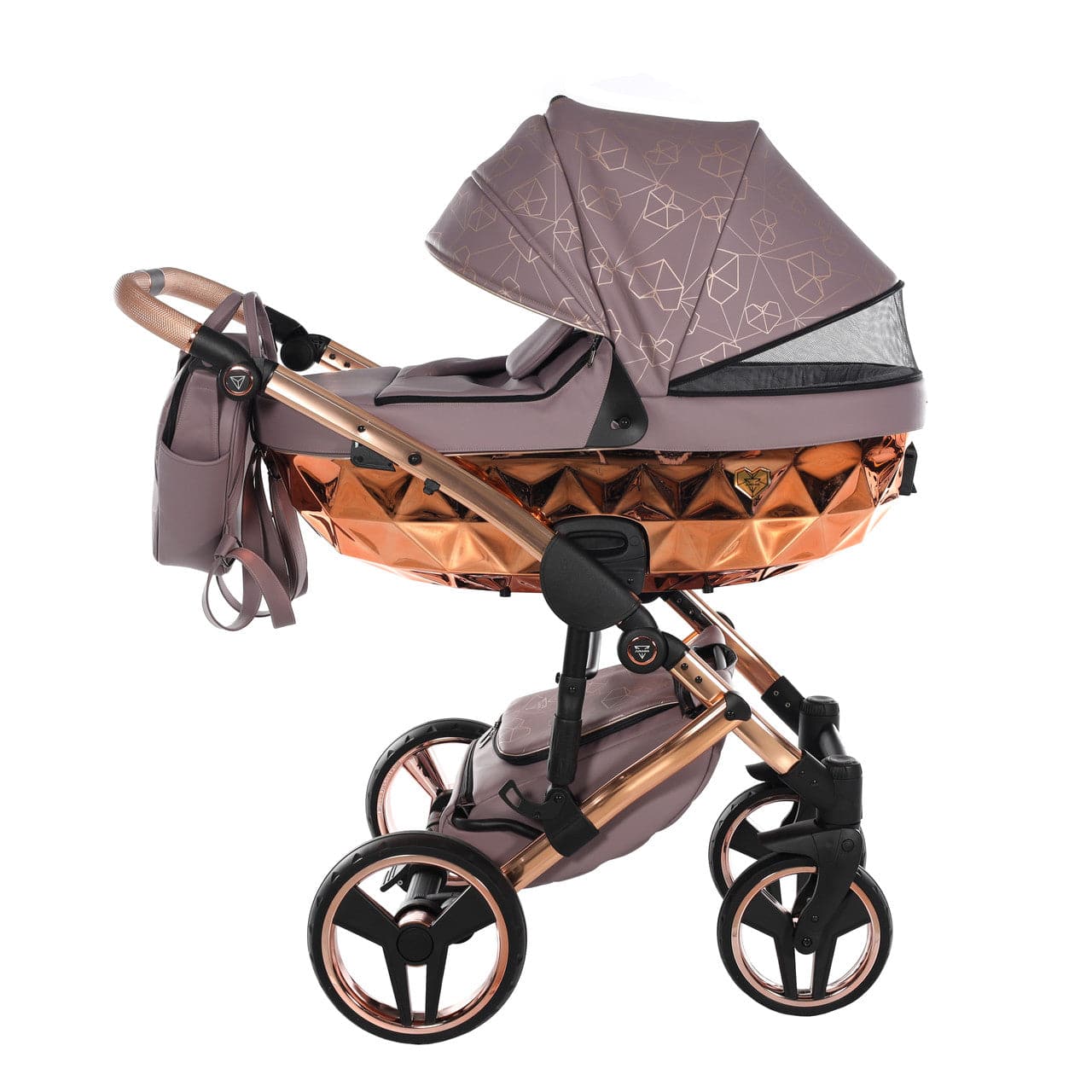 Junama Heart 2 In 1 Pram - Mauve - For Your Little One