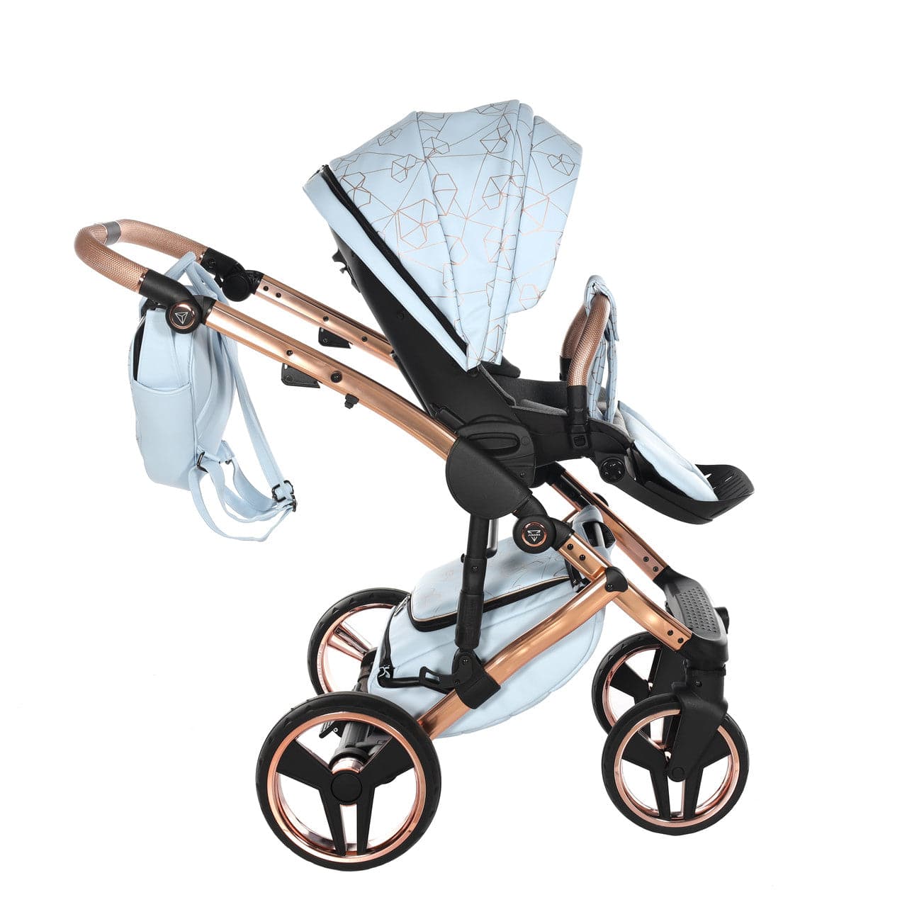 Junama Heart 2 In 1 Pram - Baby Blue - For Your Little One