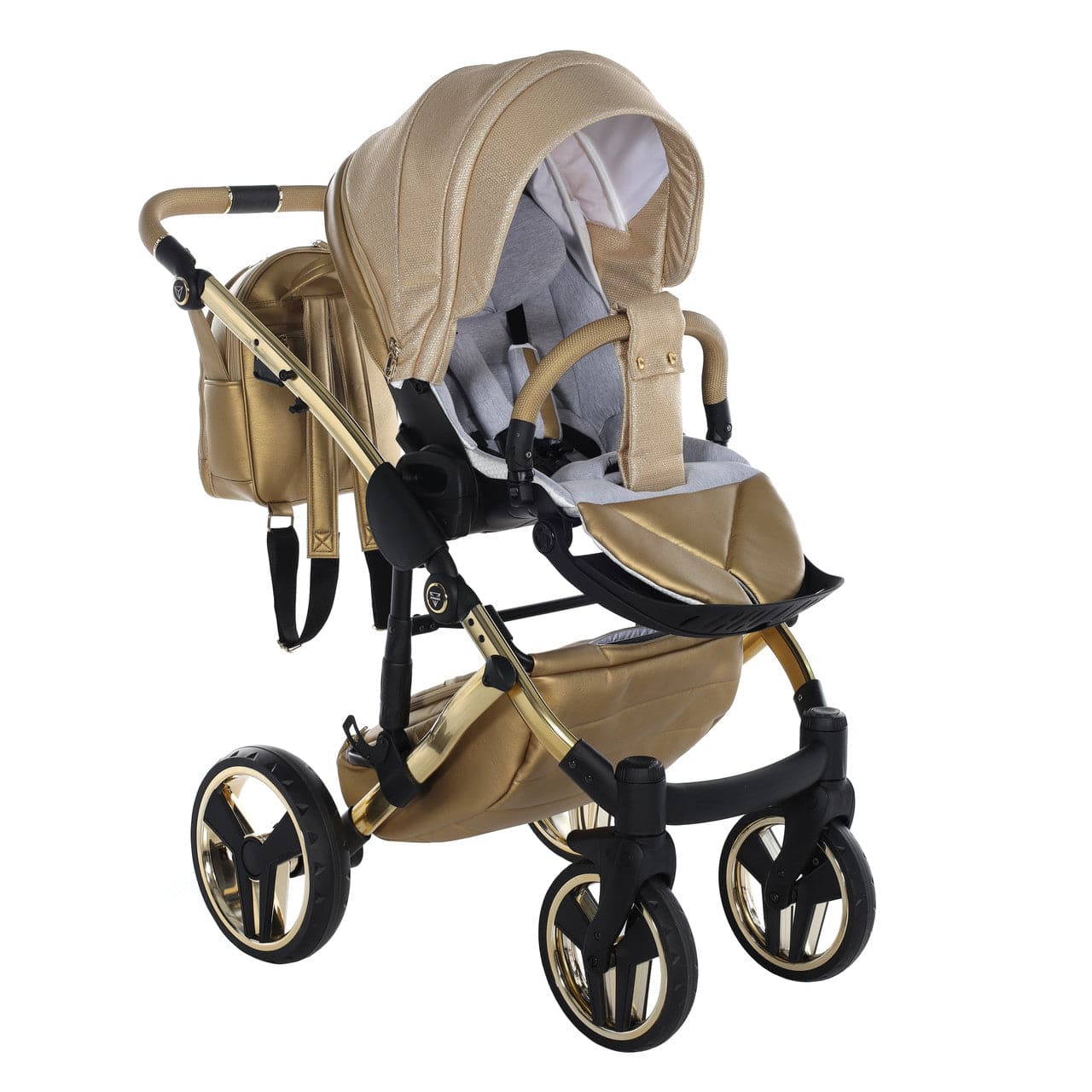 Junama Dolce 2 In 1 Pram - Gold - For Your Little One