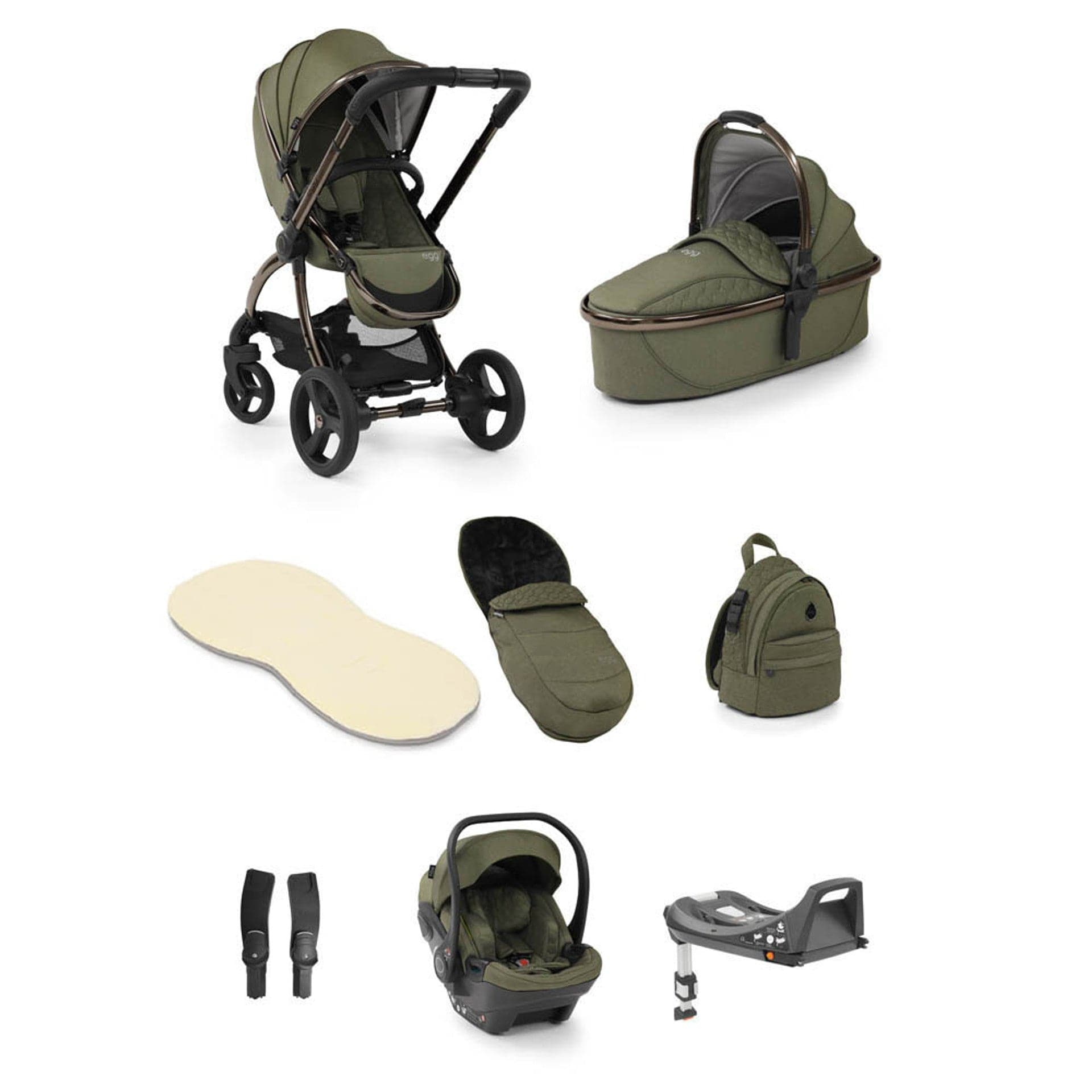 Egg® 2 Luxury Shell i-Size Travel System Bundle - Hunter Green - For Your Little One