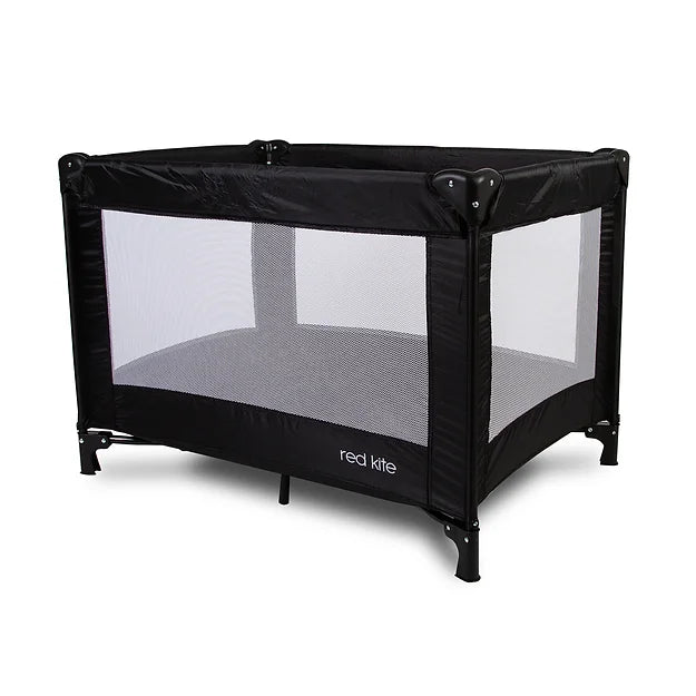 Red Kite Sleeptight Travel Cot - Black - For Your Little One