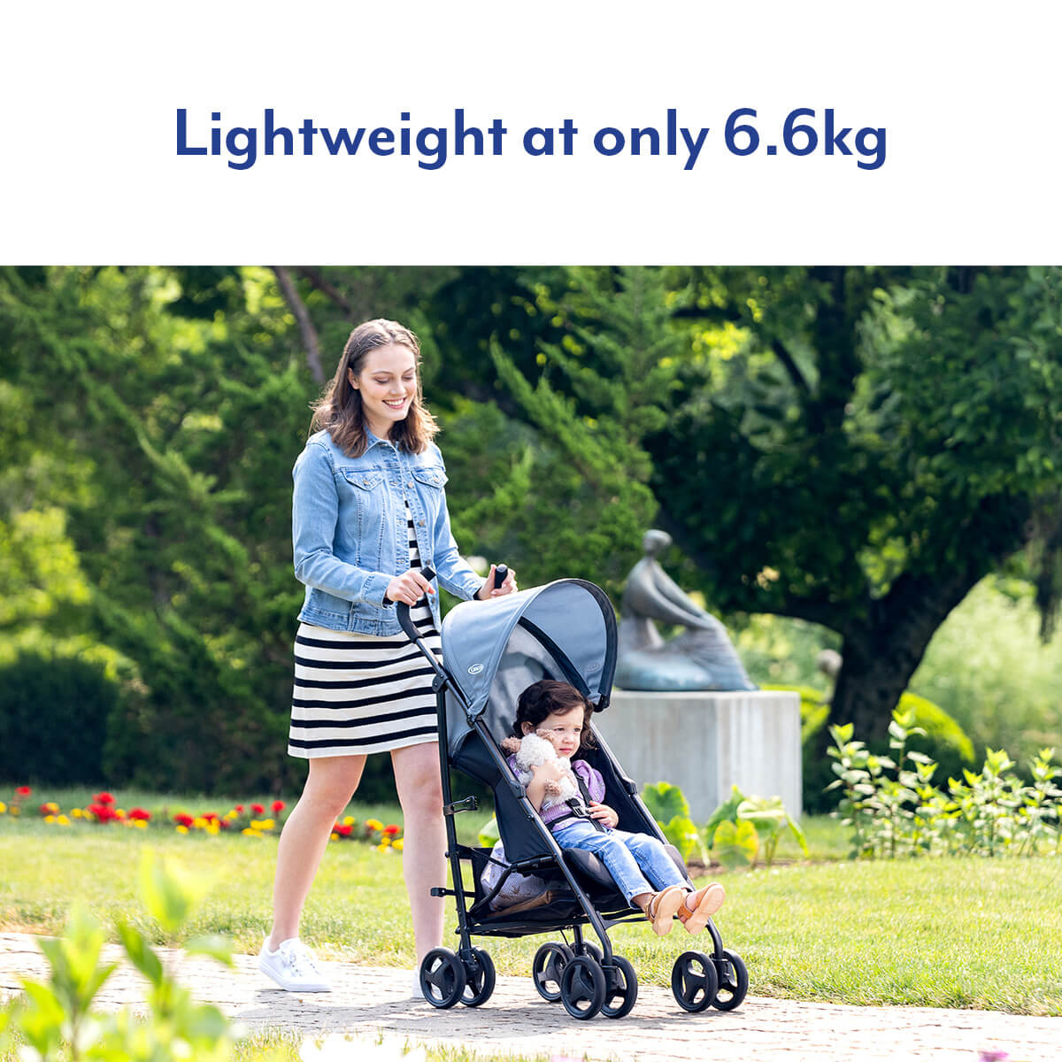 GRACO EZLITE Lightweight Travel Stroller - Midnight -  | For Your Little One
