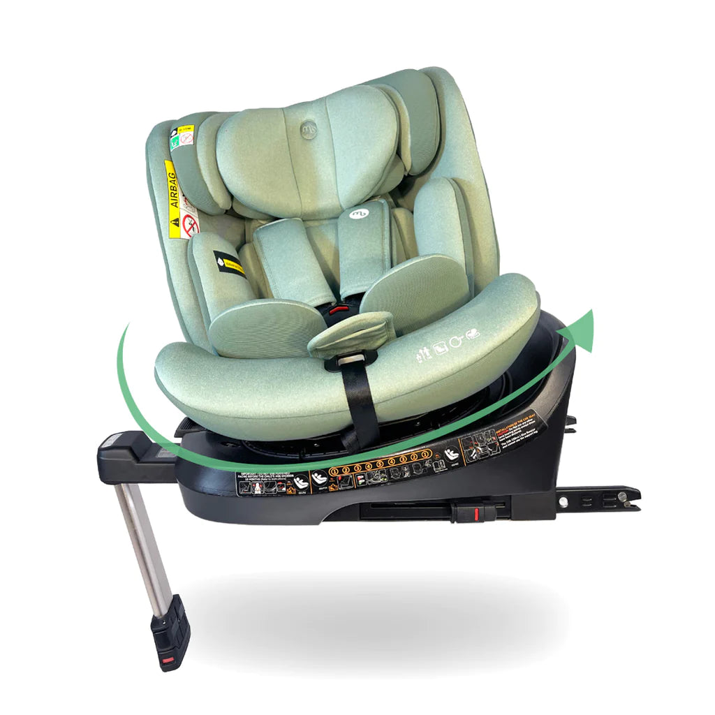My Babiie MBCSSPIN i-Size (40-150cm) Spin Car Seat - Green - For Your Little One
