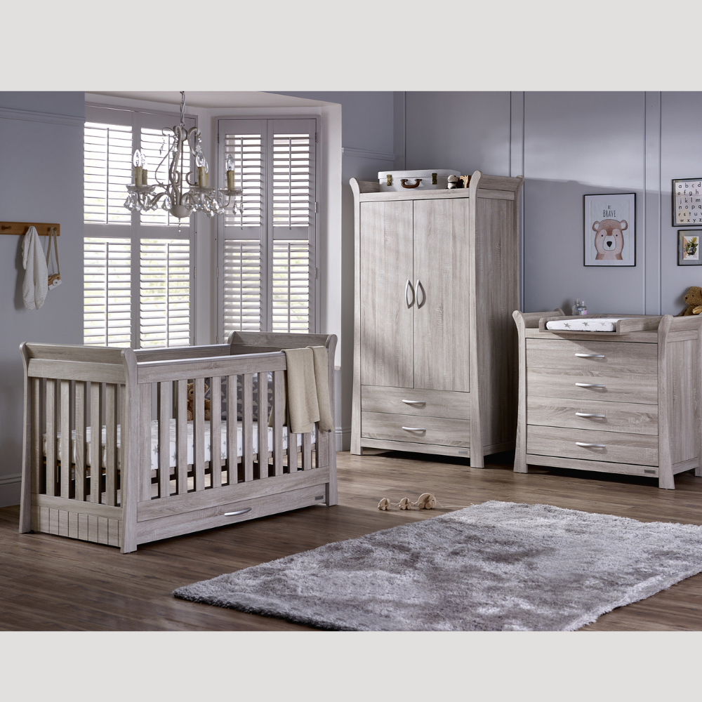 BabyStyle Noble 3 Piece Nursery Furniture Room Set + FREE Sprung Mattress - For Your Little One