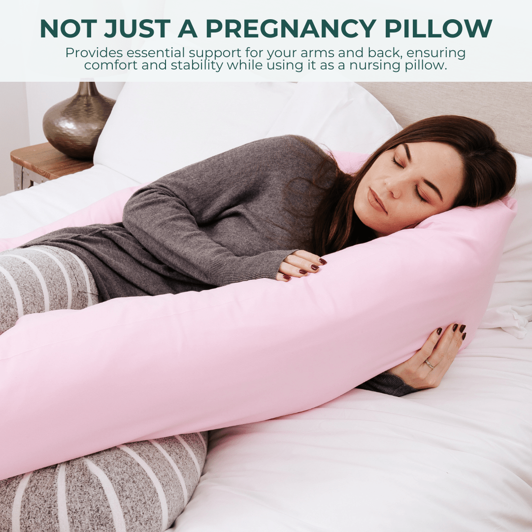6 Ft Maternity Pillow And Case - Cream - For Your Little One