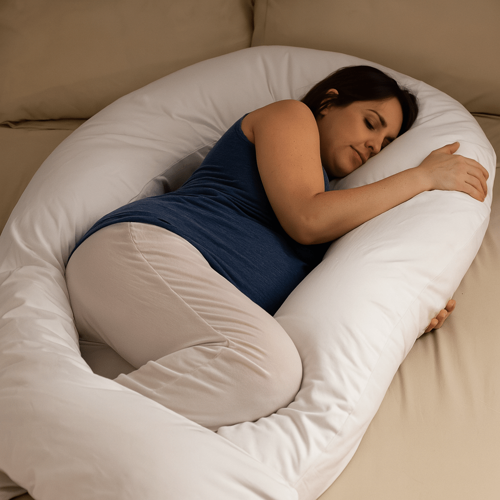 6 Ft Maternity Pillow And Case - White - For Your Little One