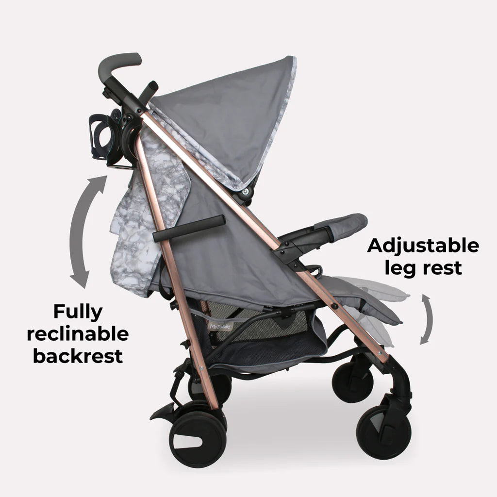 My Babiie MB51 Stroller - Samantha Faiers Grey Marble - For Your Little One