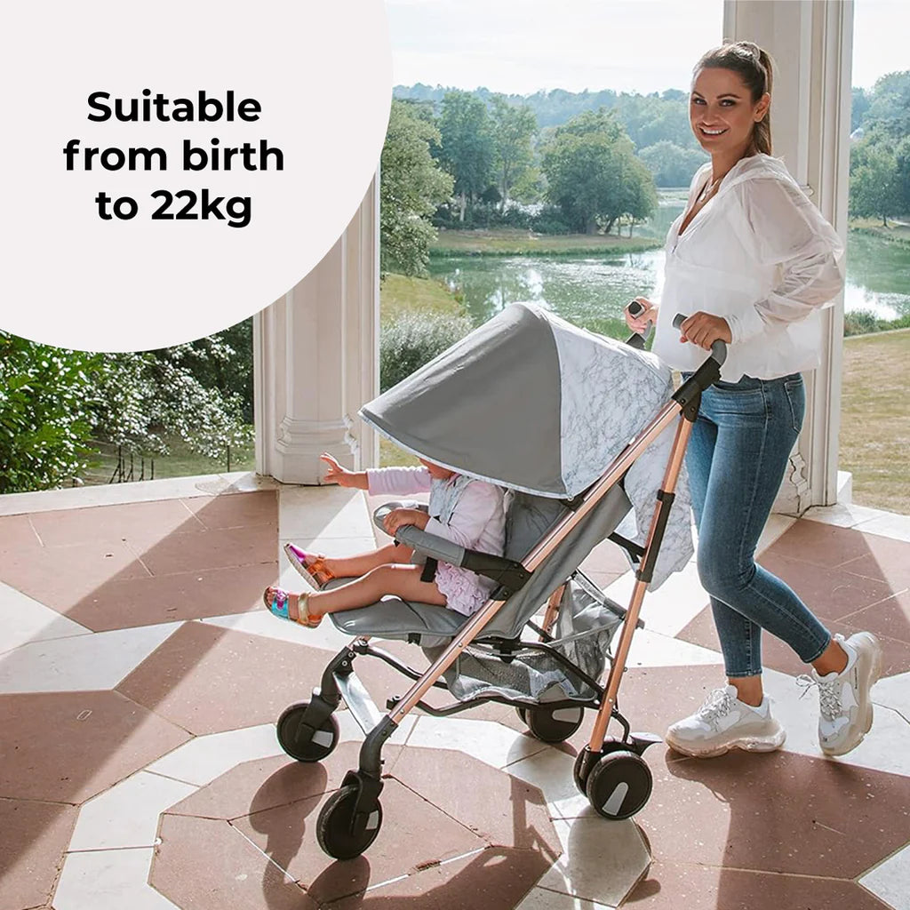 My Babiie MB51 Stroller - Samantha Faiers Grey Marble - For Your Little One