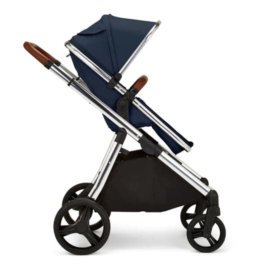 Navy and tan pram hotsell