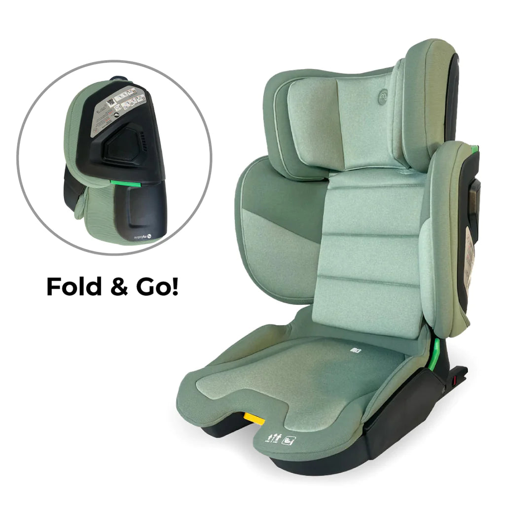 My Babiie MBCS23 i-Size (100-150cm) Compact High Back Booster Car Seat - Green - For Your Little One