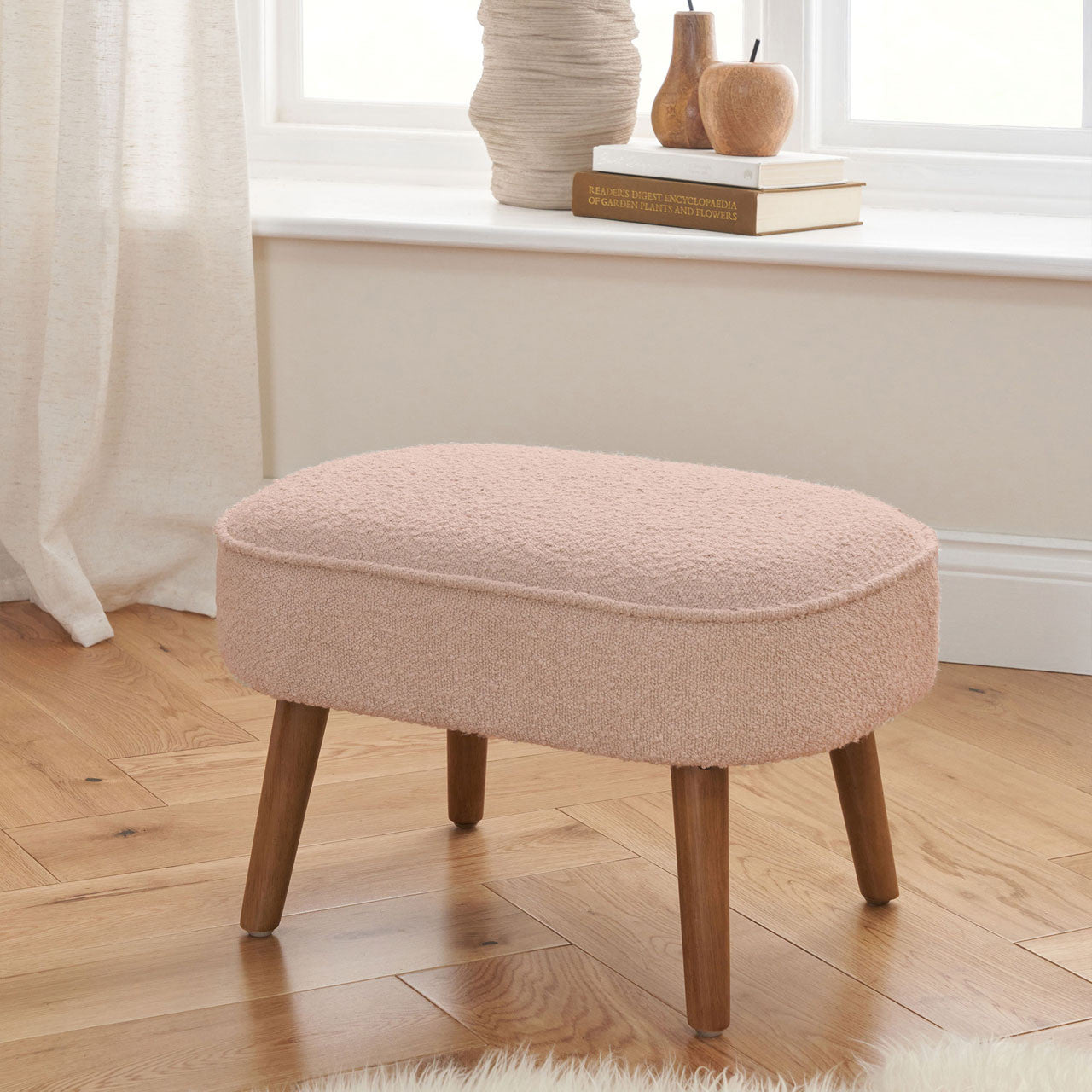 Tutti Bambini Micah Rocking Chair & Footstool- Boucle Blush - For Your Little One