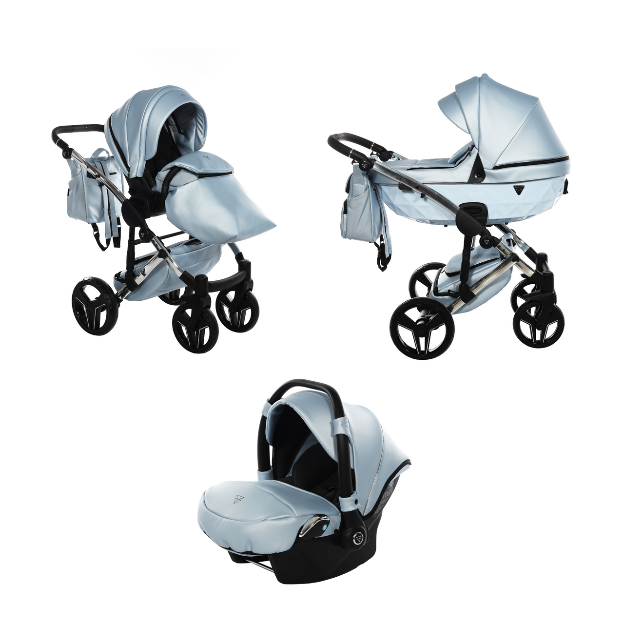 Blue 3 in 1 best sale travel system