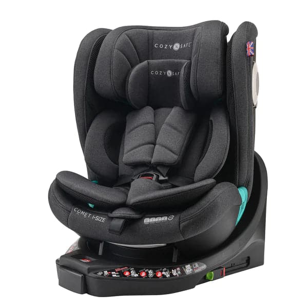Cozy N Safe Comet 360° i-Size Rotation Car Seat - Graphite - | For Your Little One