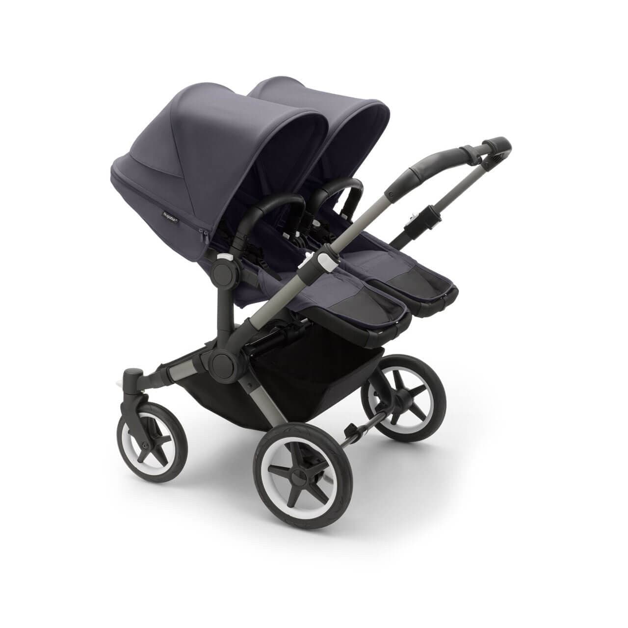 Bugaboo Donkey 5 Duo Complete Travel System+ Turtle Air - Graphite/Stormy Blue - For Your Little One
