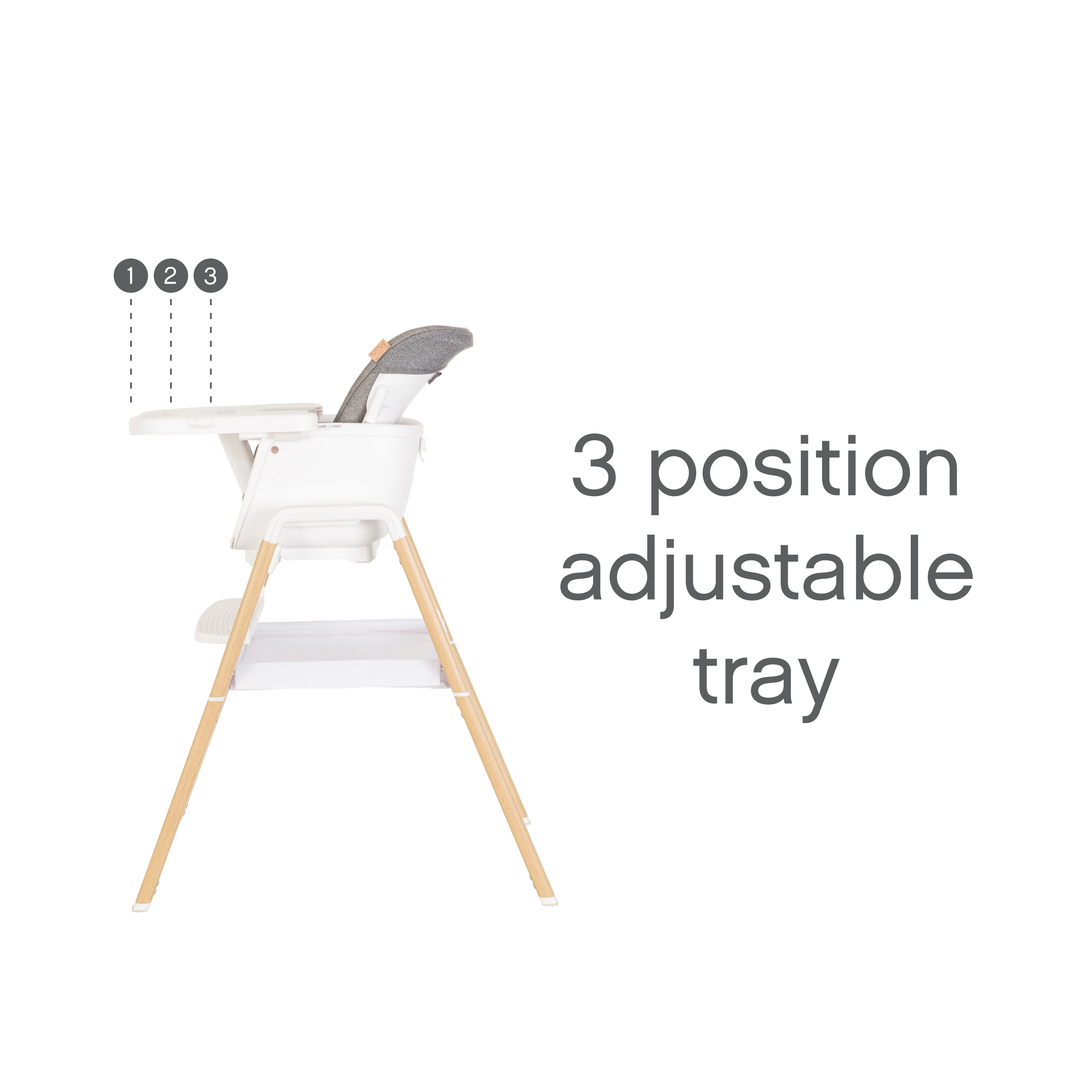 Tutti Bambini Nova Birth to 12 Years Complete Highchair Package - White/Oak - For Your Little One