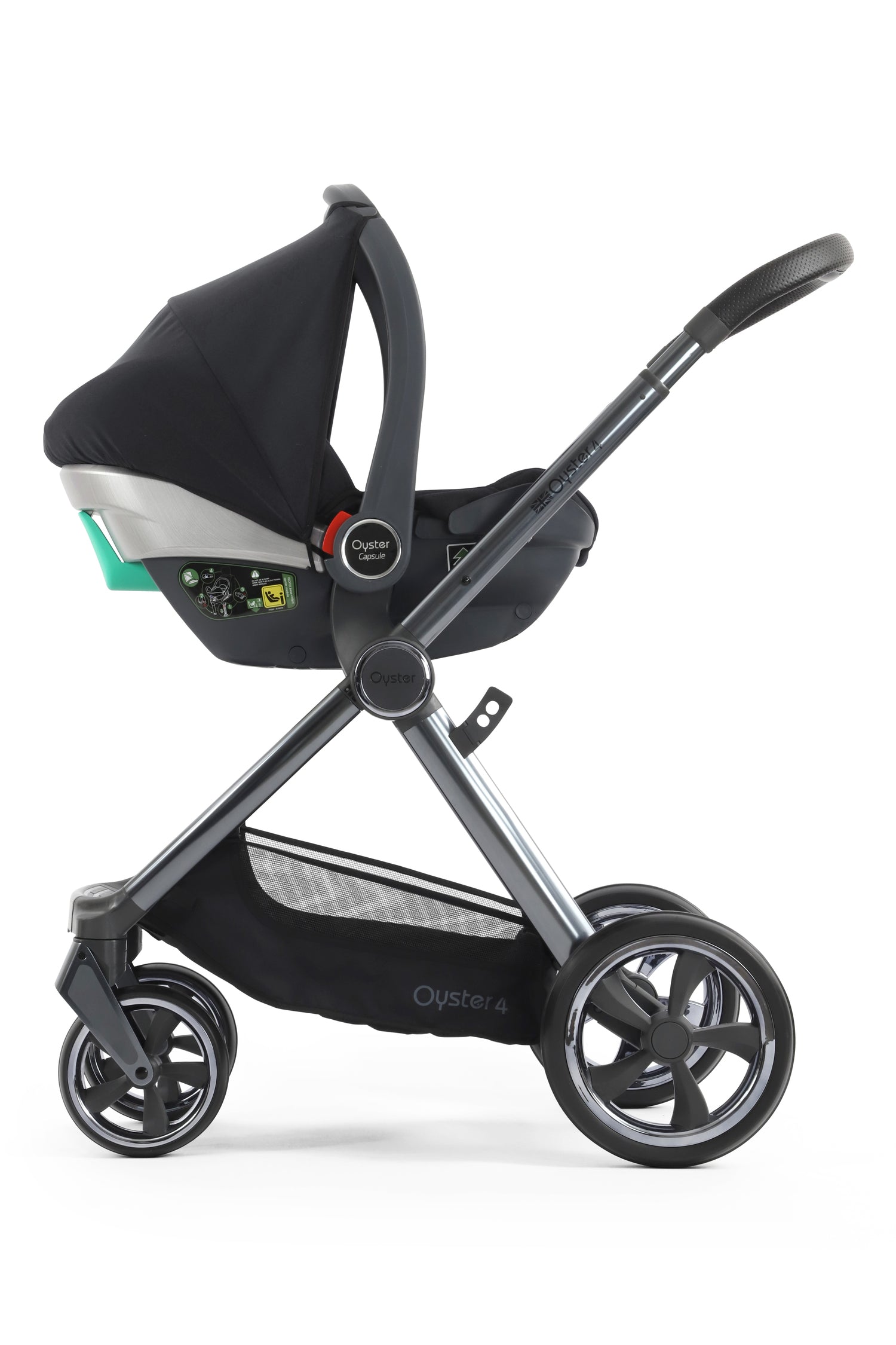 Babystyle Oyster 4 Luxury 7 Piece Travel System Bundle - Carbonite