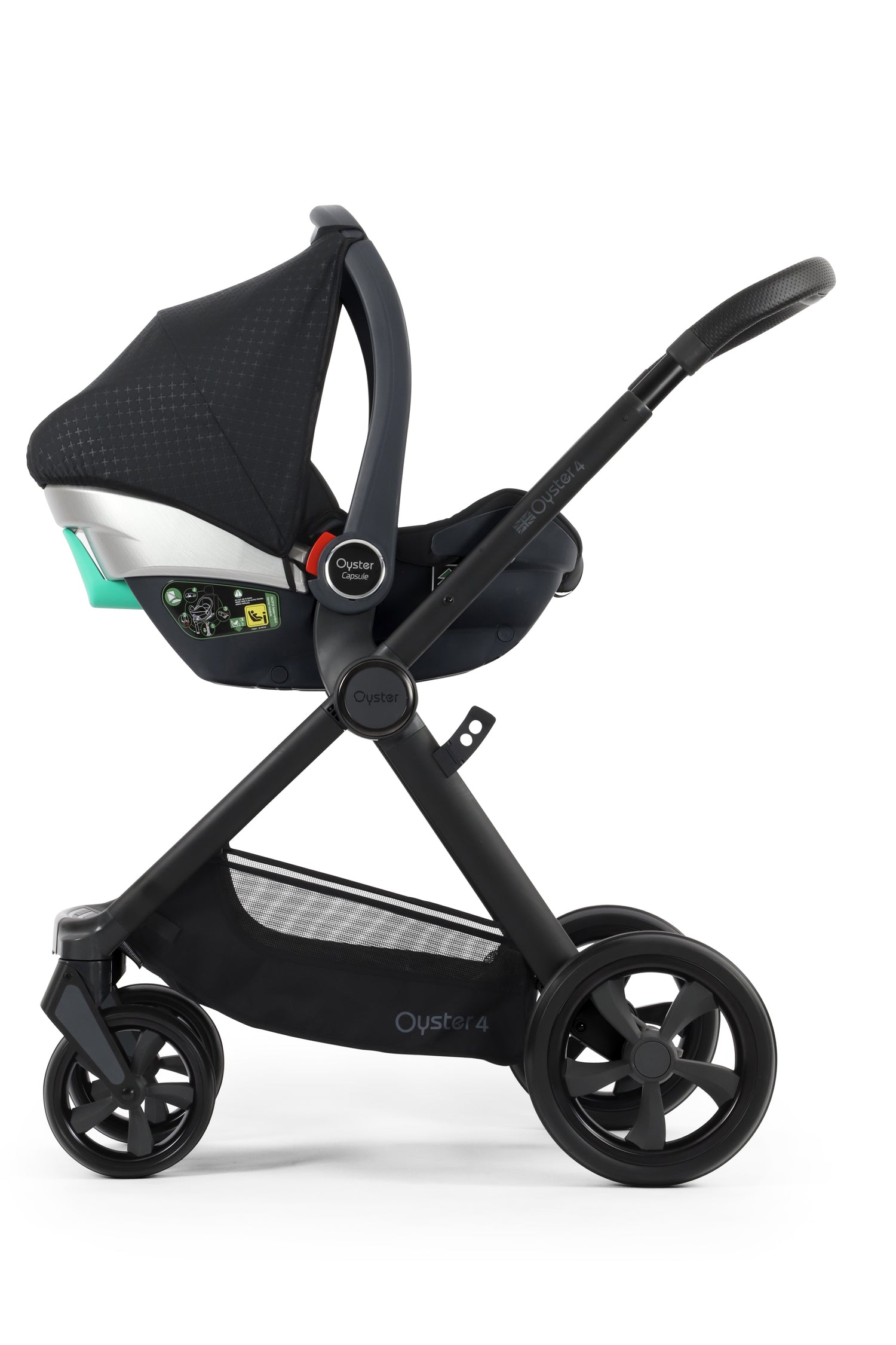Babystyle Oyster 4 Luxury 7 Piece Travel System Bundle - Raven