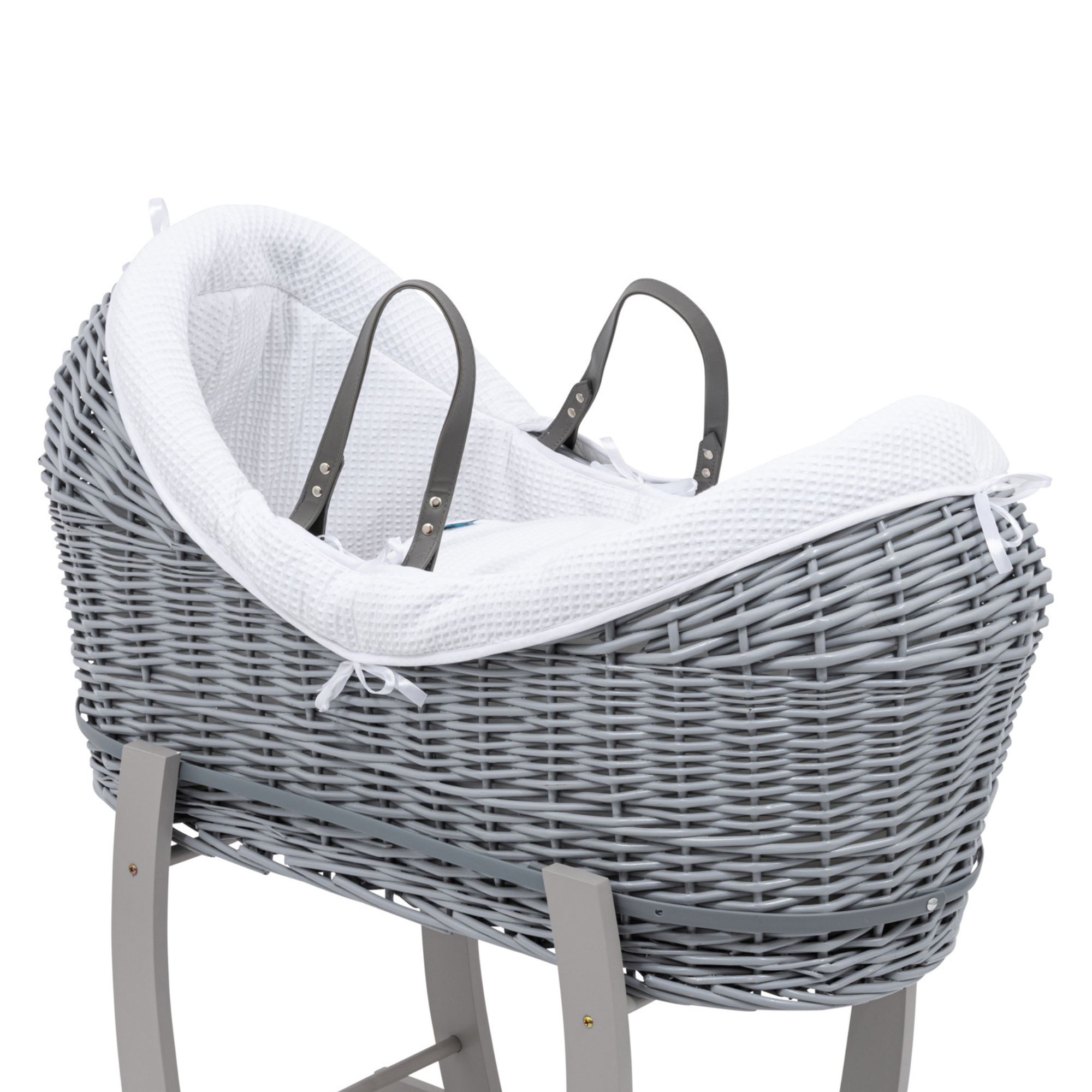 Pod White Waffle Moses Basket Bedding Set - For Your Little One