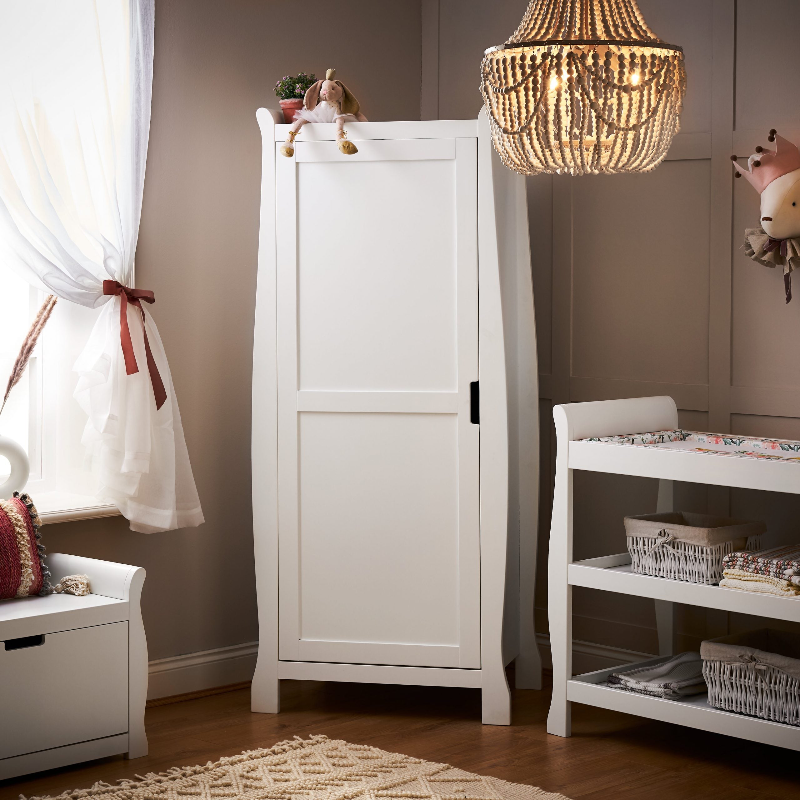 Obaby Stamford Single Wardrobe - White -  | For Your Little One
