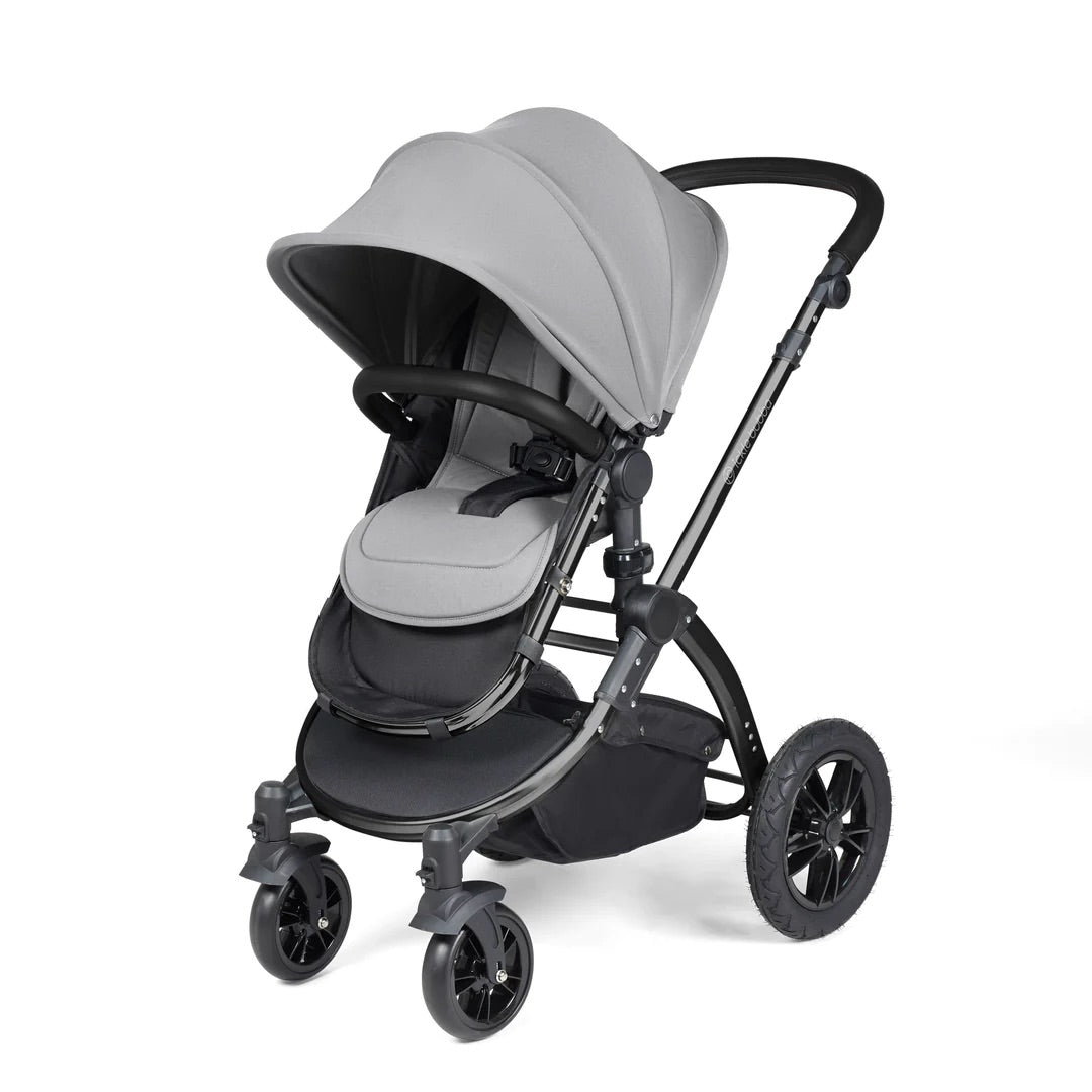 Ickle Bubba Stomp Luxe 2 in 1 Pushchair - Black / Pearl Grey / Black - For Your Little One