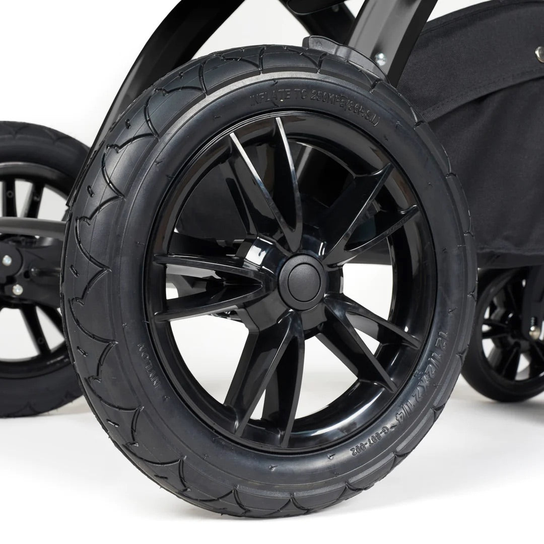 Ickle Bubba Stomp Luxe 2 in 1 Pushchair - Black / Pearl Grey / Black - For Your Little One