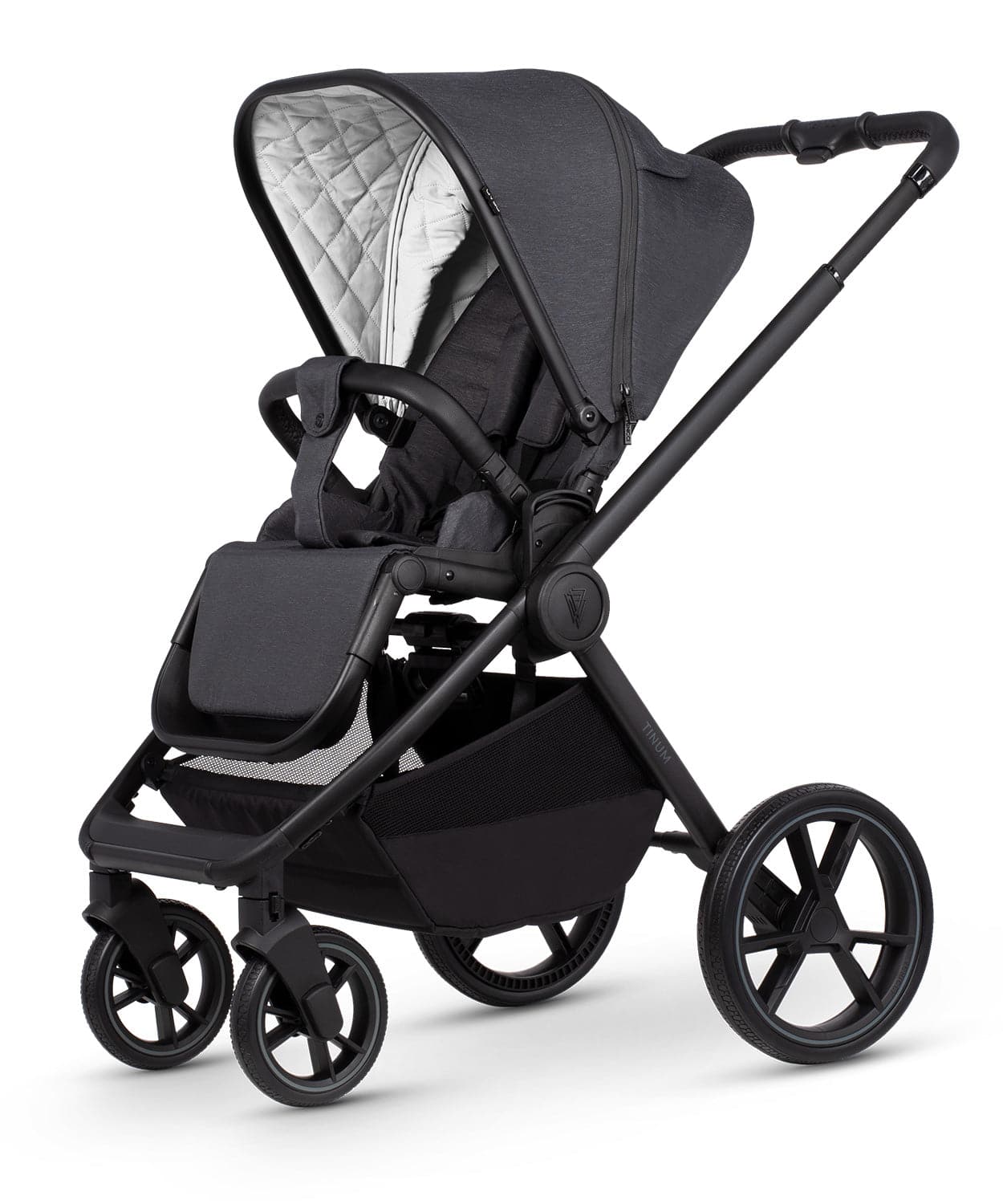 Venicci Tinum Edge 2 In 1 Pram Pushchair - Charcoal - For Your Little One