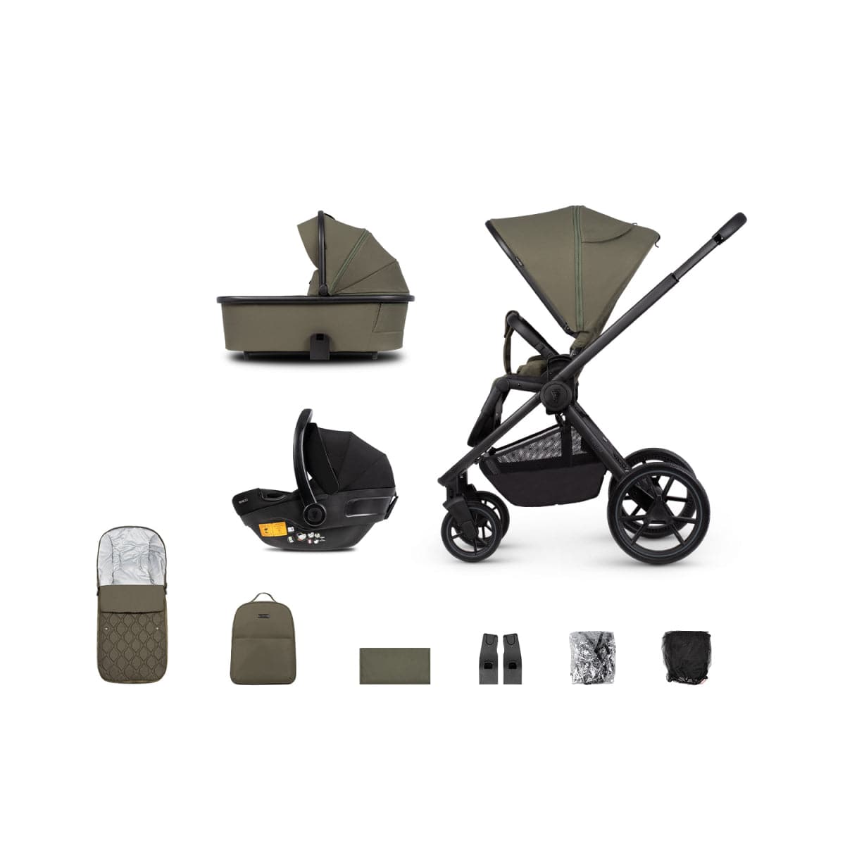 Venicci Tinum Edge 3 In 1 Travel System - Moss - For Your Little One