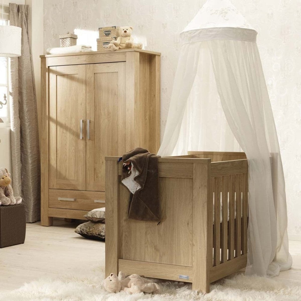 Babystyle Bordeaux Cot Bed 70x140 - Oak - For Your Little One