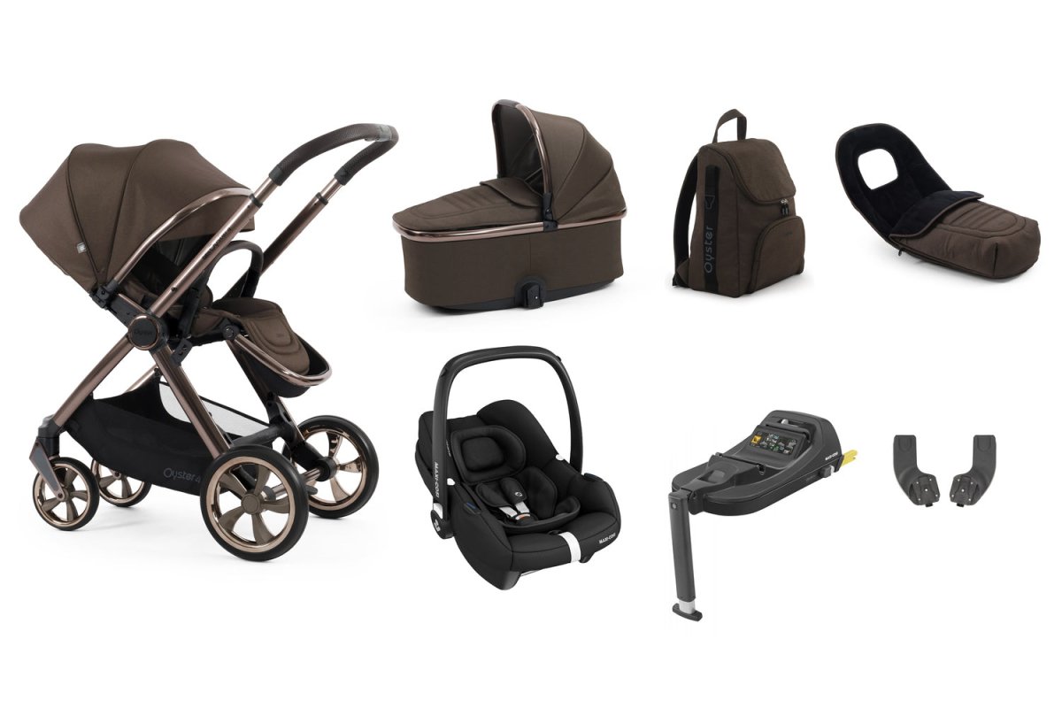 Babystyle Oyster 4 Luxury 7 Piece Travel System Bundle - Chocolate Velvet - For Your Little One