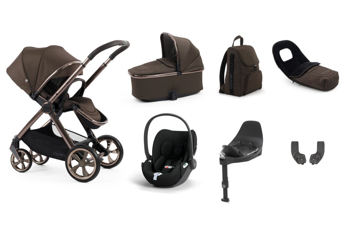 Babystyle Oyster 4 Luxury 7 Piece Travel System Bundle - Chocolate Velvet - For Your Little One
