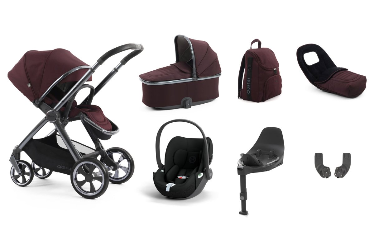 Babystyle Oyster 4 Luxury 7 Piece Travel System Bundle - Mulberry - For Your Little One