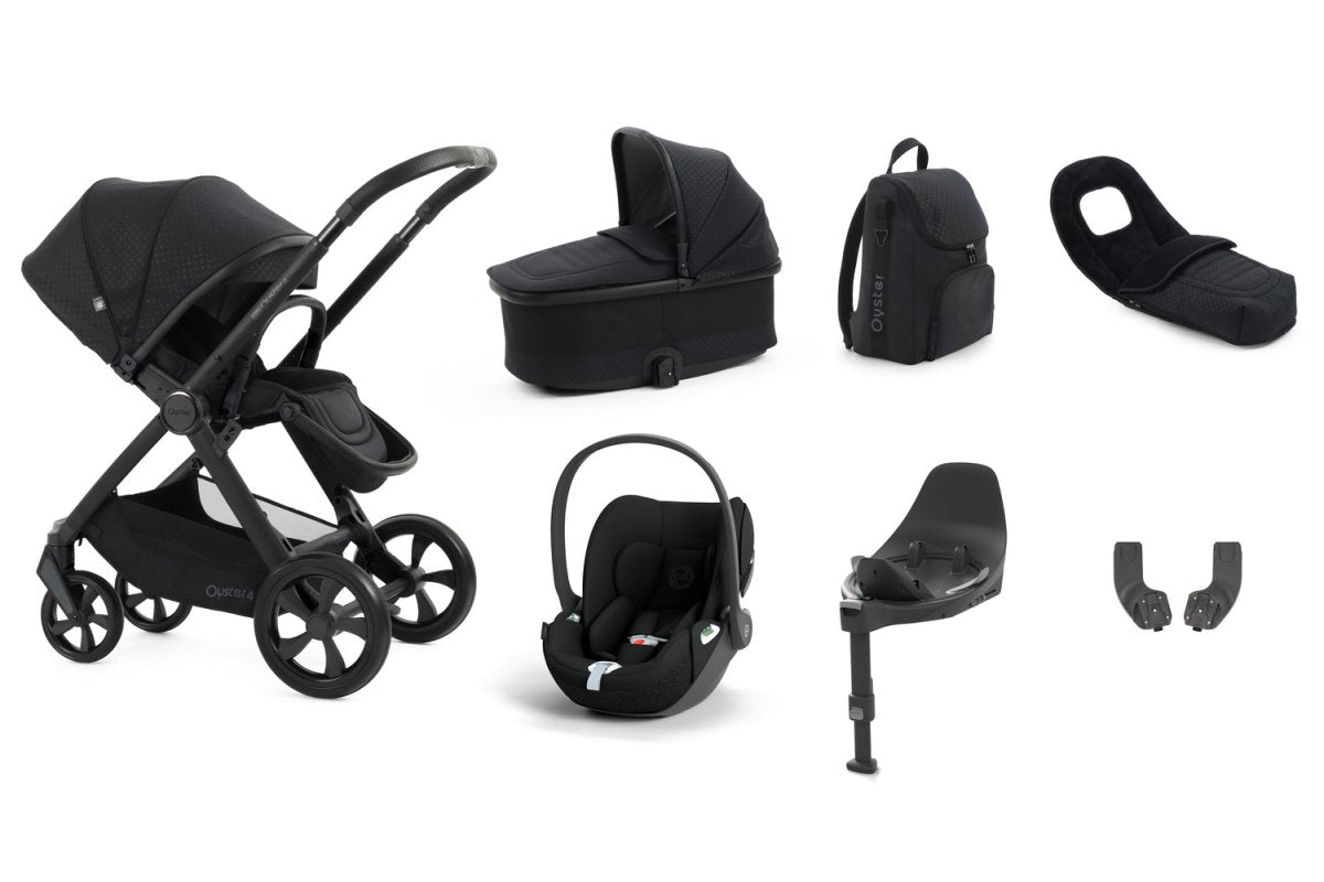Babystyle Oyster 4 Luxury 7 Piece Travel System Bundle - Raven - For Your Little One