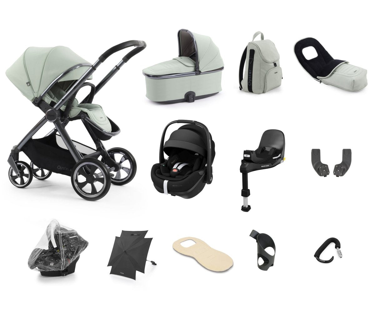 Babystyle Oyster 4 Ultimate 12 Piece Travel System Bundle - Pistachio - For Your Little One