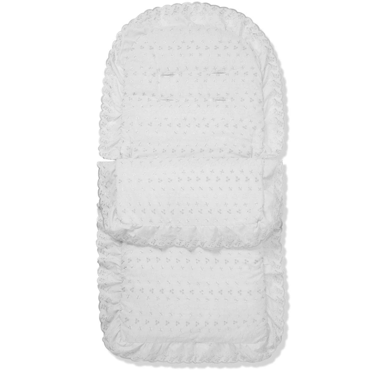 Broderie Anglaise Footmuff / Cosy Toes Compatible with XTS - For Your Little One