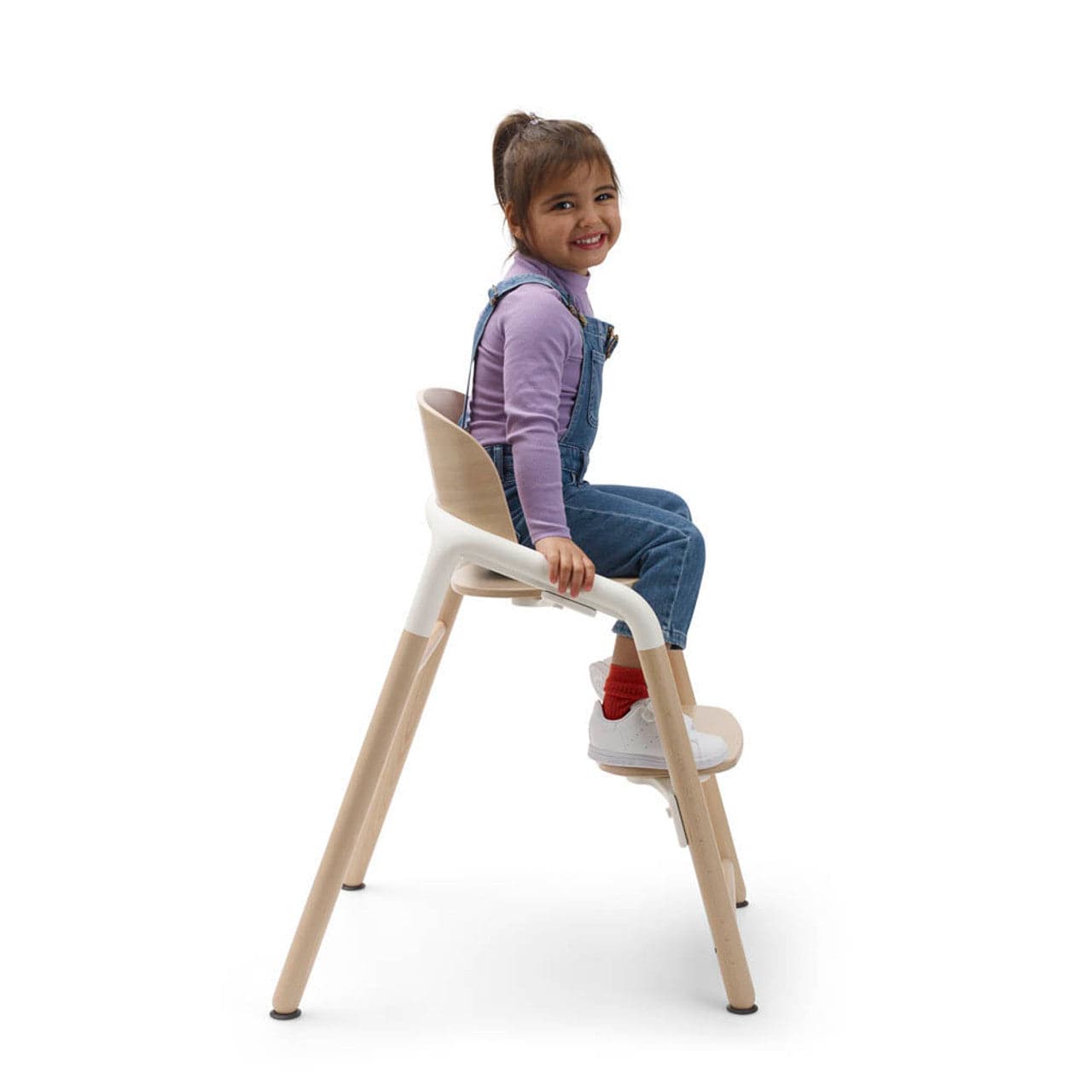 Bugaboo Giraffe Highchair + Baby Set & Pillow Set - Neutral Wood/White - For Your Little One