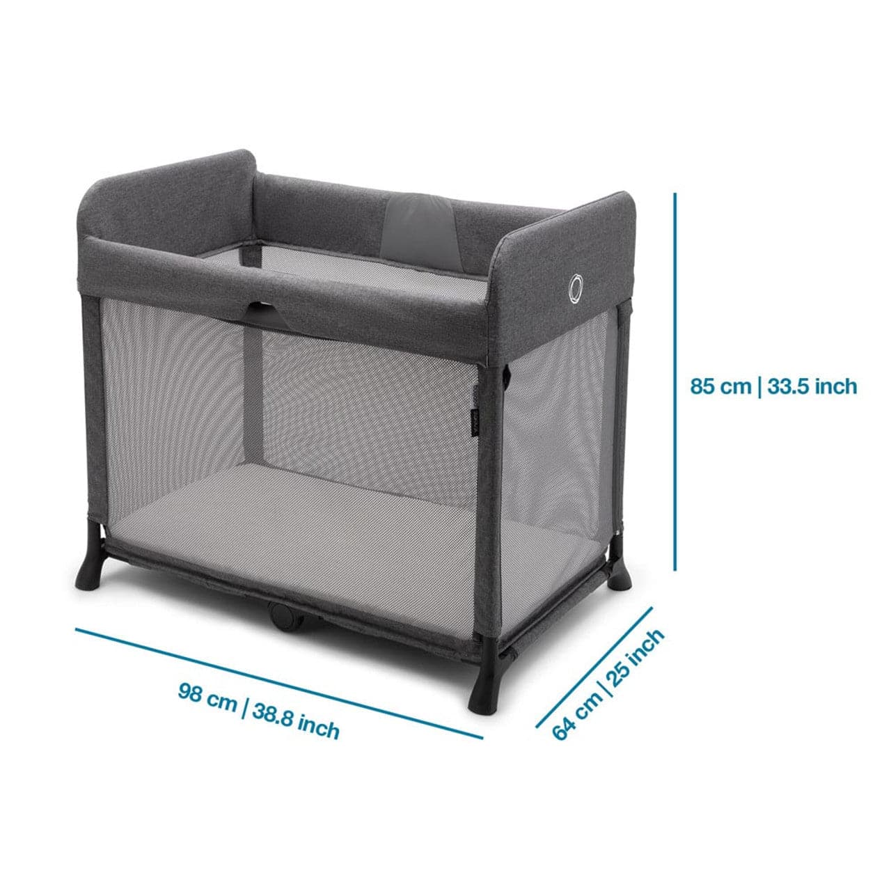 Bugaboo Stardust Travel Cot - Grey Melange - For Your Little One