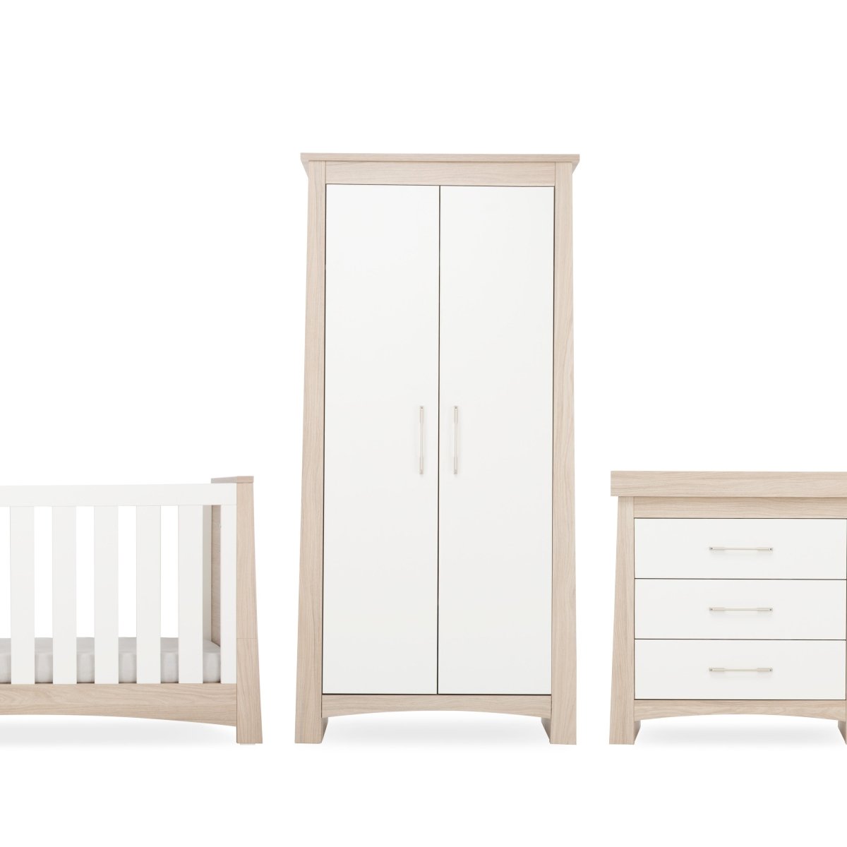 Cuddleco Lana 3 Piece Nursery Furniture Set - Ash & White - For Your Little One