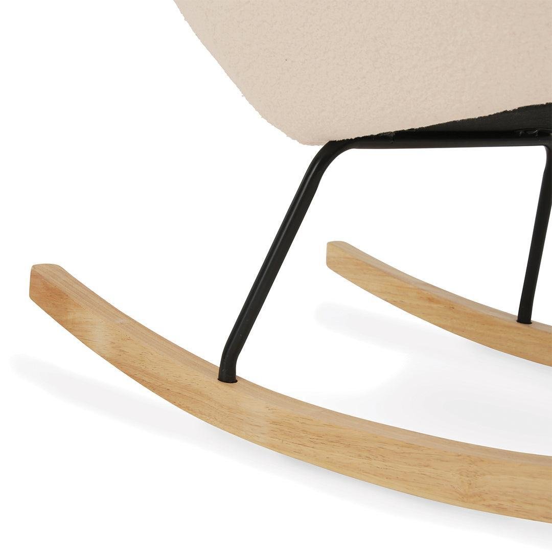 CuddleCo Marley Nursing Chair & Footstool - Teddy Light Beige - For Your Little One