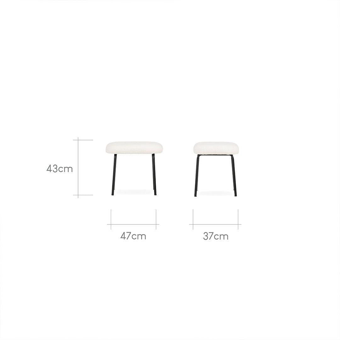 CuddleCo Marley Nursing Chair & Footstool - Teddy Off White - For Your Little One