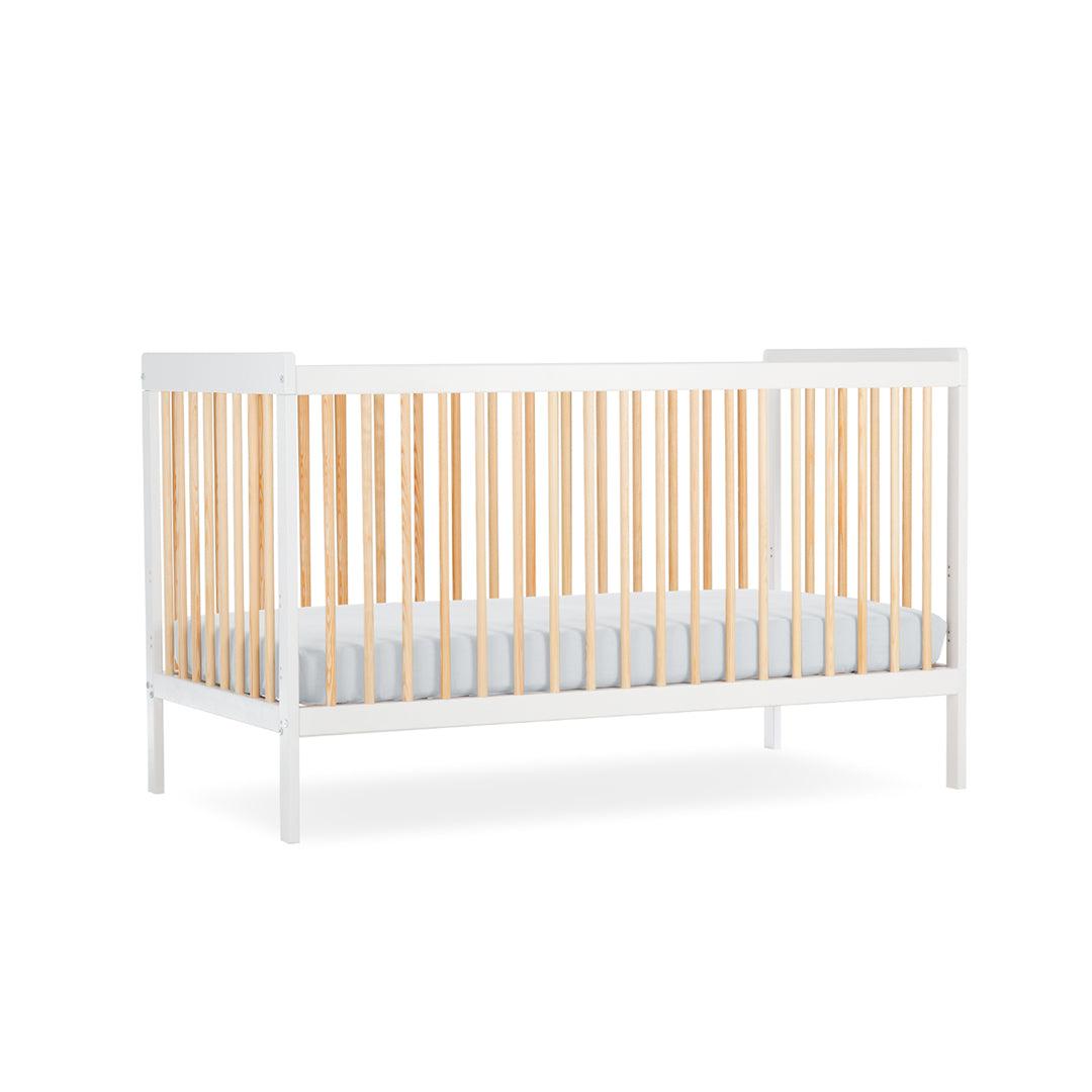 CuddleCo Nola Cot Bed - White/Natural - For Your Little One