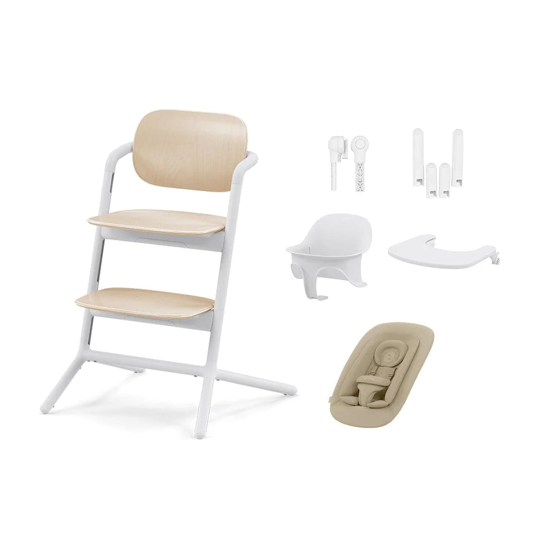 Cybex Lemo 4 in 1 Highchair Set - Sand White - For Your Little One