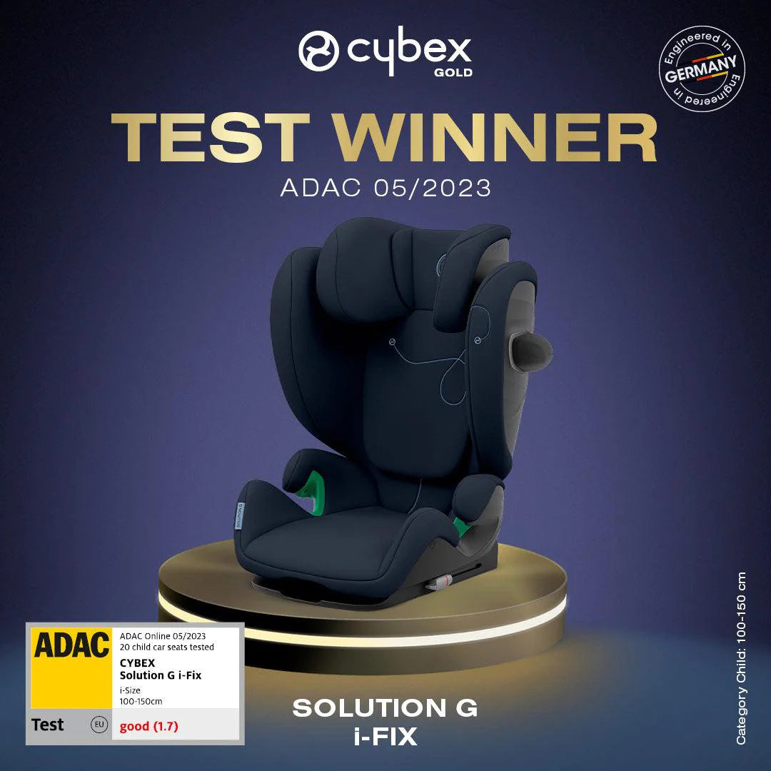 Cybex Solution G I-FIX Car Seat - Moon Black - For Your Little One
