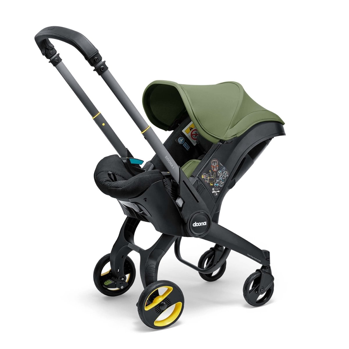 Doona i Car Seat & Stroller + ISOFIX Base - Desert Green - For Your Little One