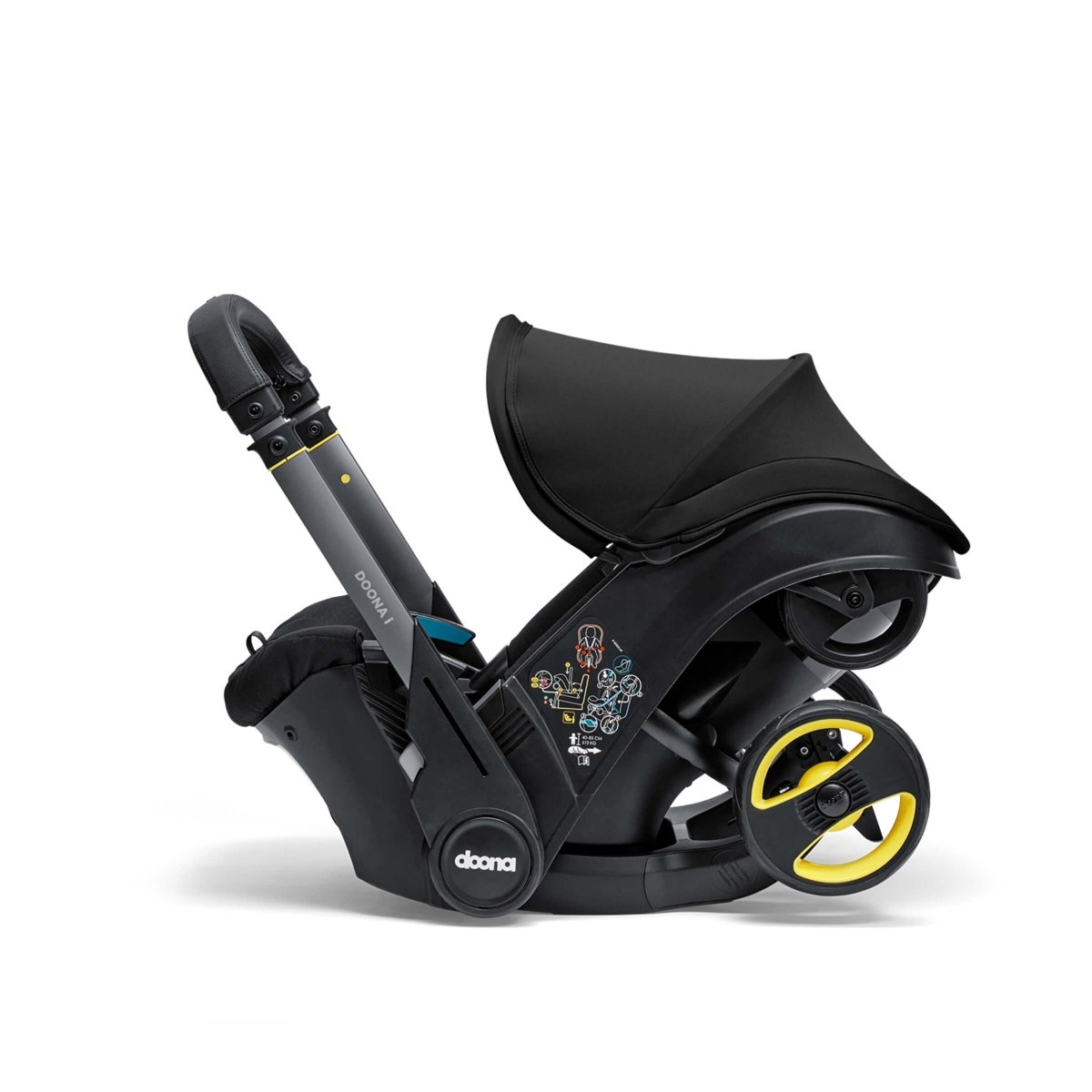 Doona i Car Seat & Stroller + ISOFIX Base - Nitro Black - For Your Little One