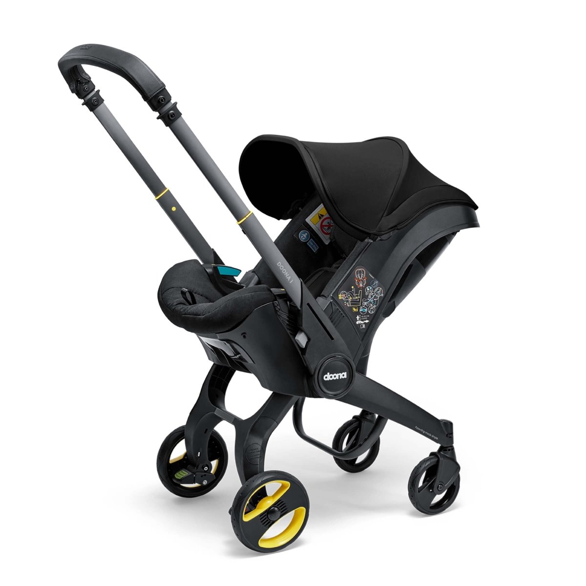 Doona i Car Seat & Stroller + ISOFIX Base - Nitro Black - For Your Little One